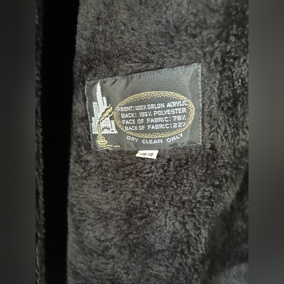 Men’s Misty Harbor Size 44 Long Beige Faux Fur Lined Rain Coat. - Picture 6 of 16